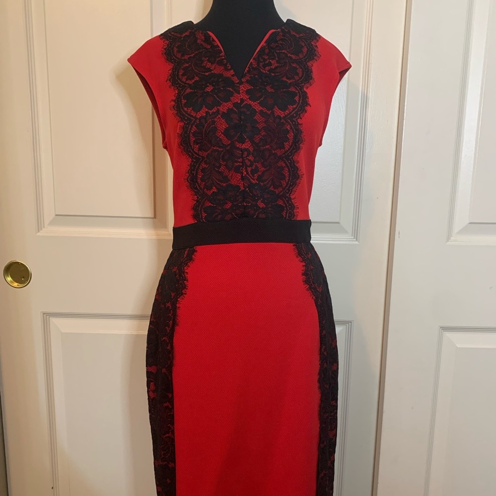 Red Hot Lace Dress
